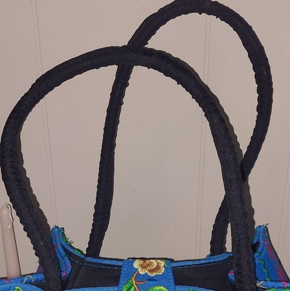 Panda Embroidered Purse Eating Bamboo Vibrant Colors - Like New Condition - Picture 8 of 8